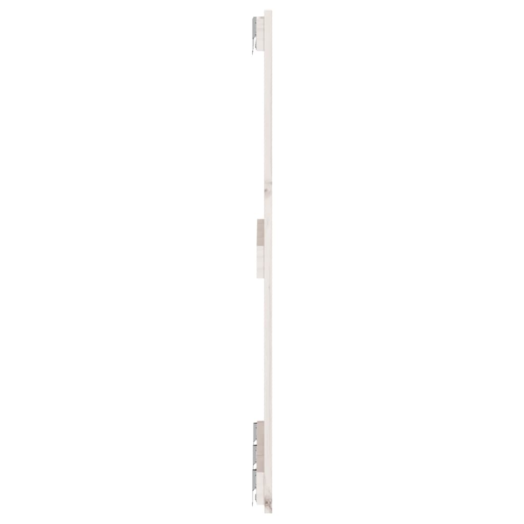 Wandhoofdbord 66X3X90 Cm Massief Grenenhout Wit 166 x 90 cm
