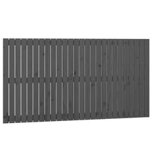 Wandhoofdbord 66X3X90 Cm Massief Grenenhout Grijs 166 x 90 cm