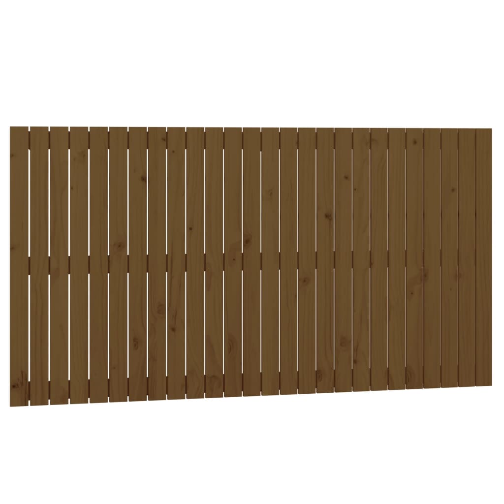 Wandhoofdbord 66X3X90 Cm Massief Grenenhout Honingbruin 166 x 90 cm