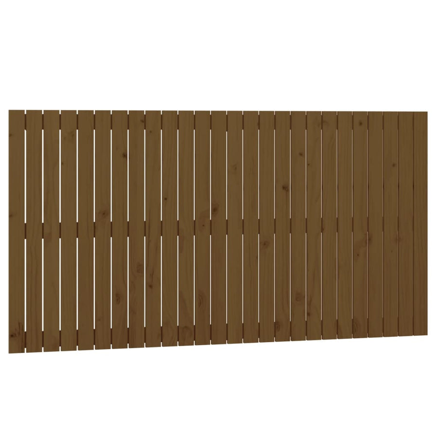 Wandhoofdbord 66X3X90 Cm Massief Grenenhout Honingbruin 166 x 90 cm