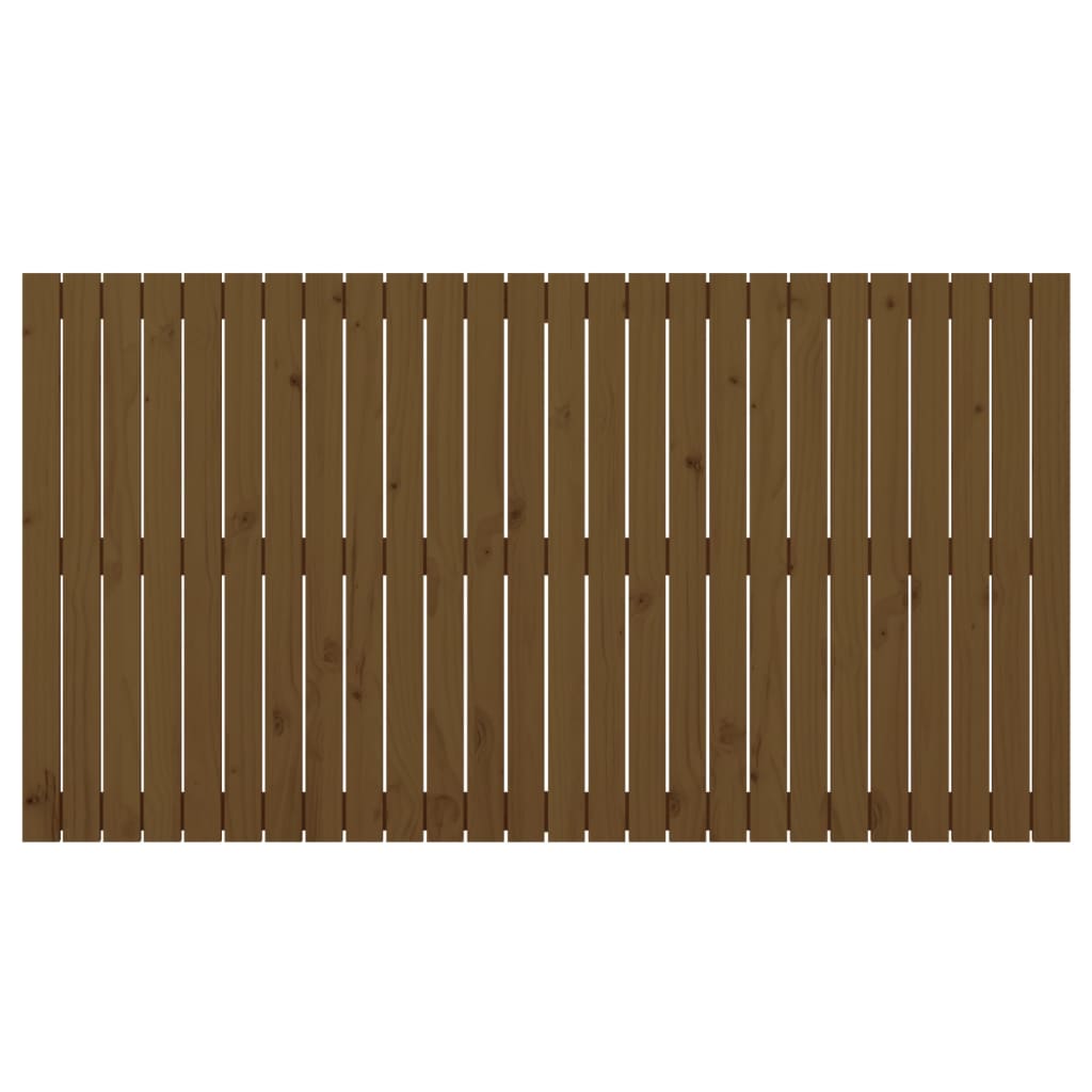 Wandhoofdbord 66X3X90 Cm Massief Grenenhout Honingbruin 166 x 90 cm