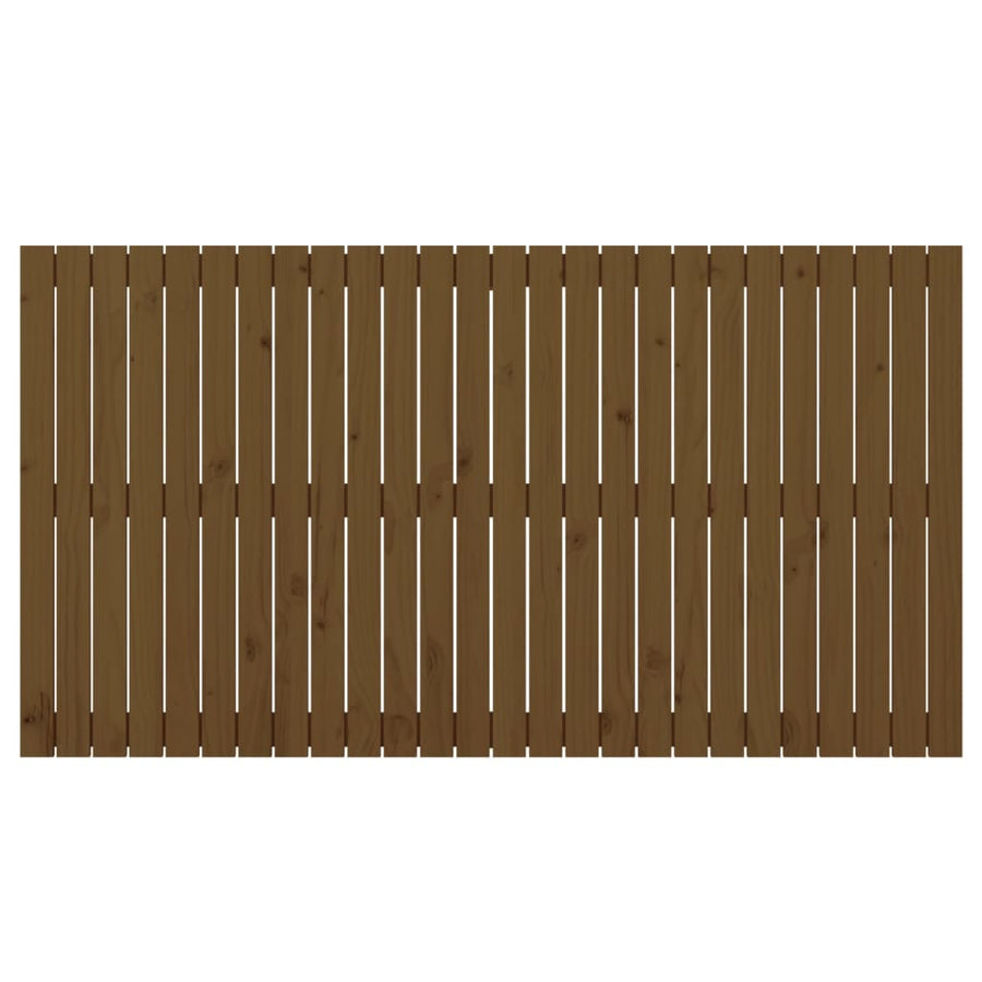 Wandhoofdbord 66X3X90 Cm Massief Grenenhout Honingbruin 166 x 90 cm