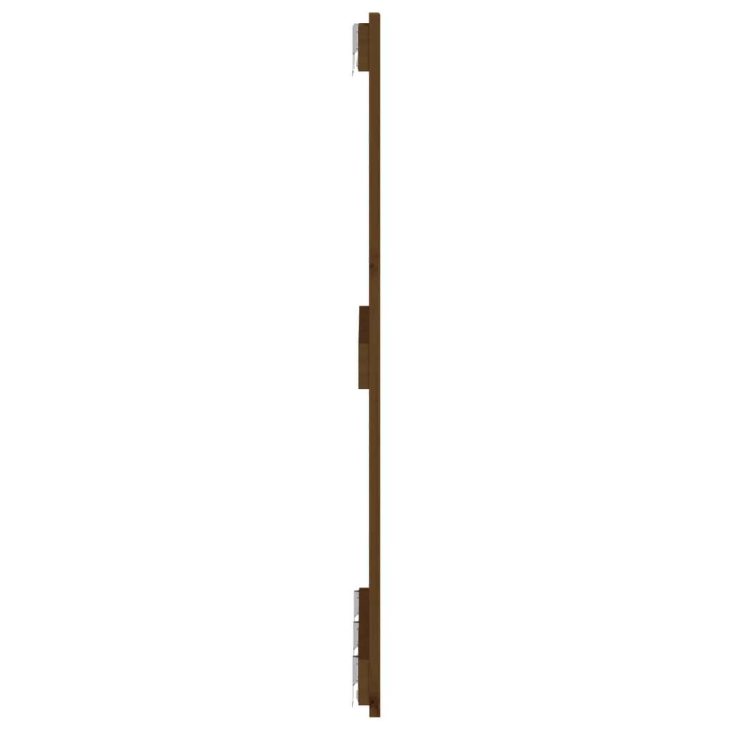 Wandhoofdbord 66X3X90 Cm Massief Grenenhout Honingbruin 166 x 90 cm