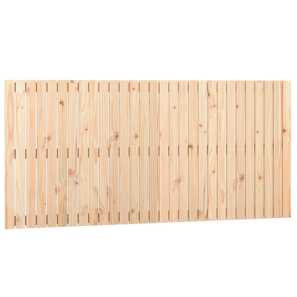 Wandhoofdbord 85X3X90 Cm Massief Grenenhout Naturel 185 x 90 cm