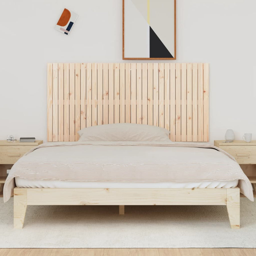 Wandhoofdbord 85X3X90 Cm Massief Grenenhout Naturel 185 x 90 cm