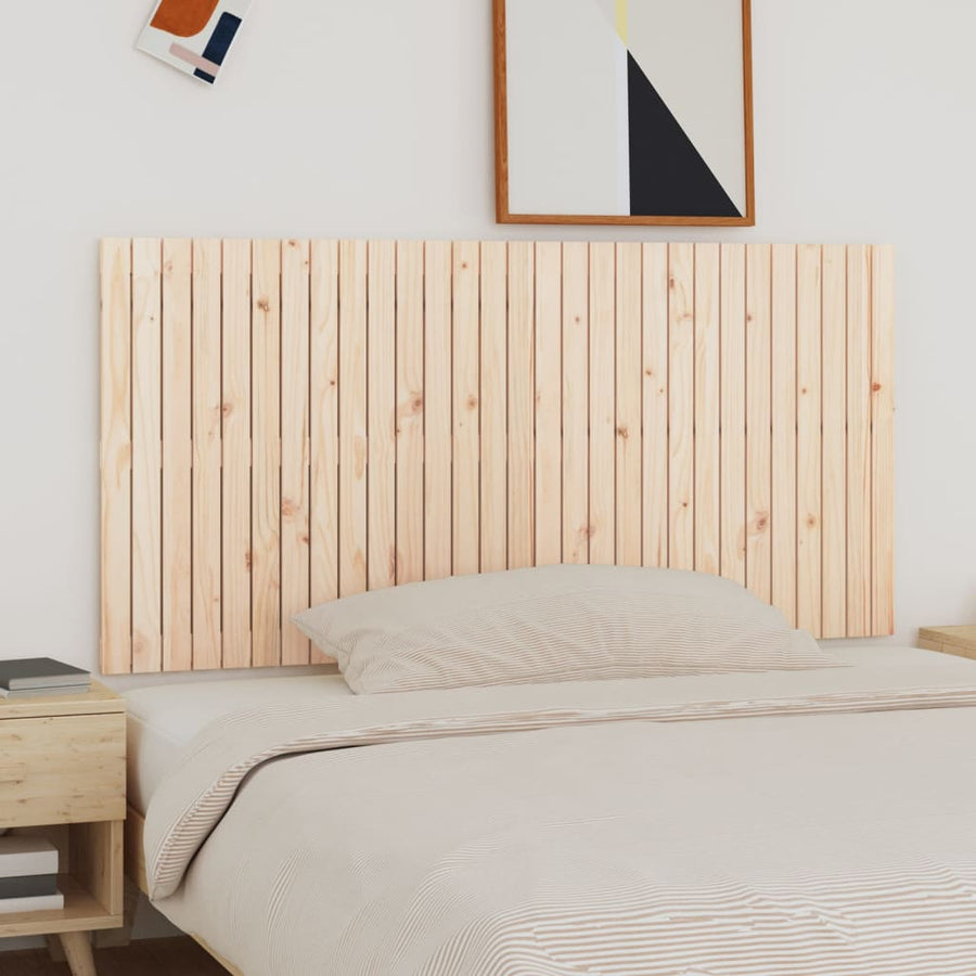 Wandhoofdbord 85X3X90 Cm Massief Grenenhout Naturel 185 x 90 cm