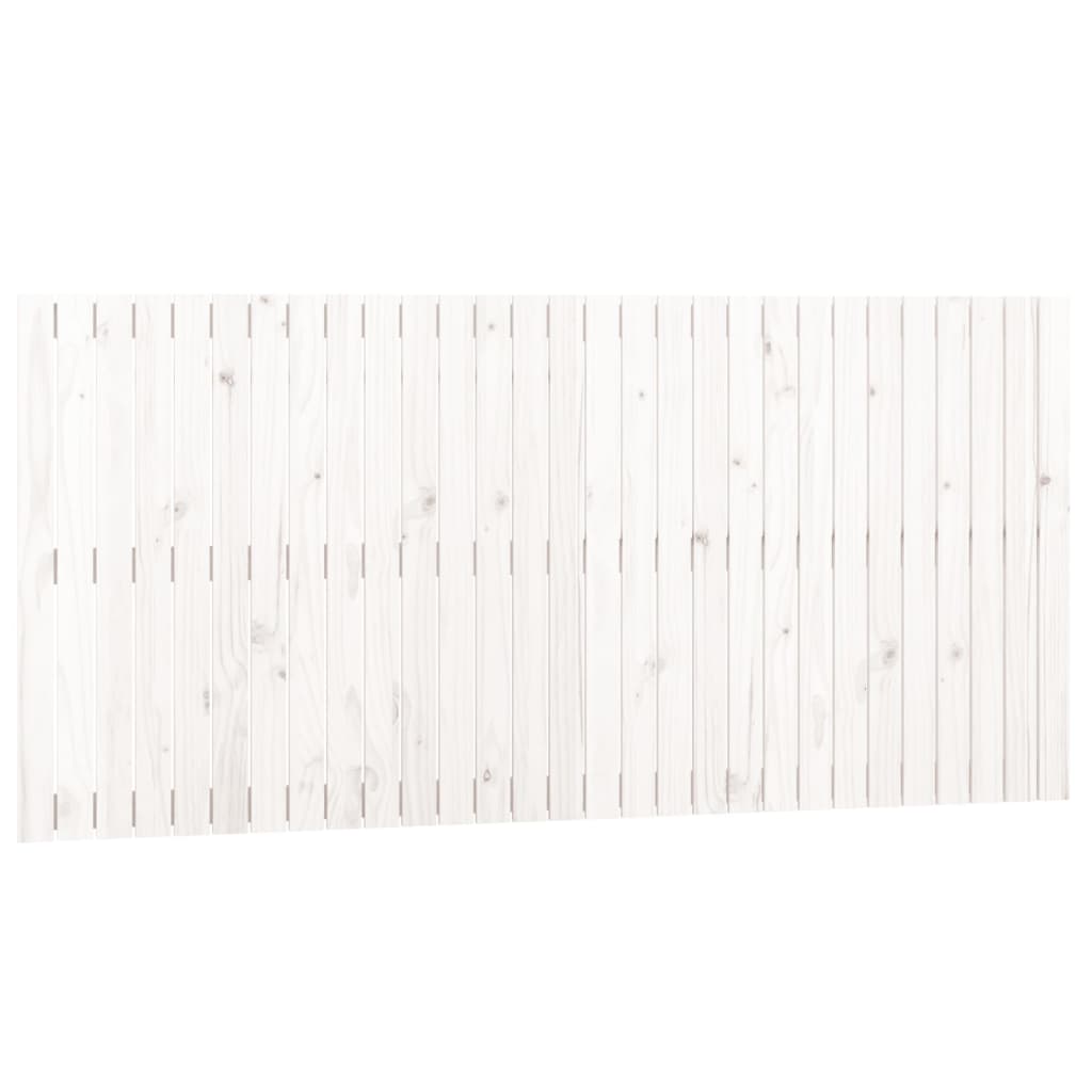 Wandhoofdbord 85X3X90 Cm Massief Grenenhout Wit 185 x 90 cm