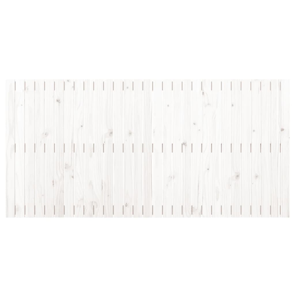 Wandhoofdbord 85X3X90 Cm Massief Grenenhout Wit 185 x 90 cm