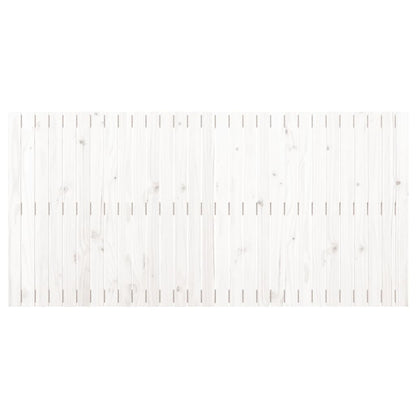 Wandhoofdbord 85X3X90 Cm Massief Grenenhout Wit 185 x 90 cm