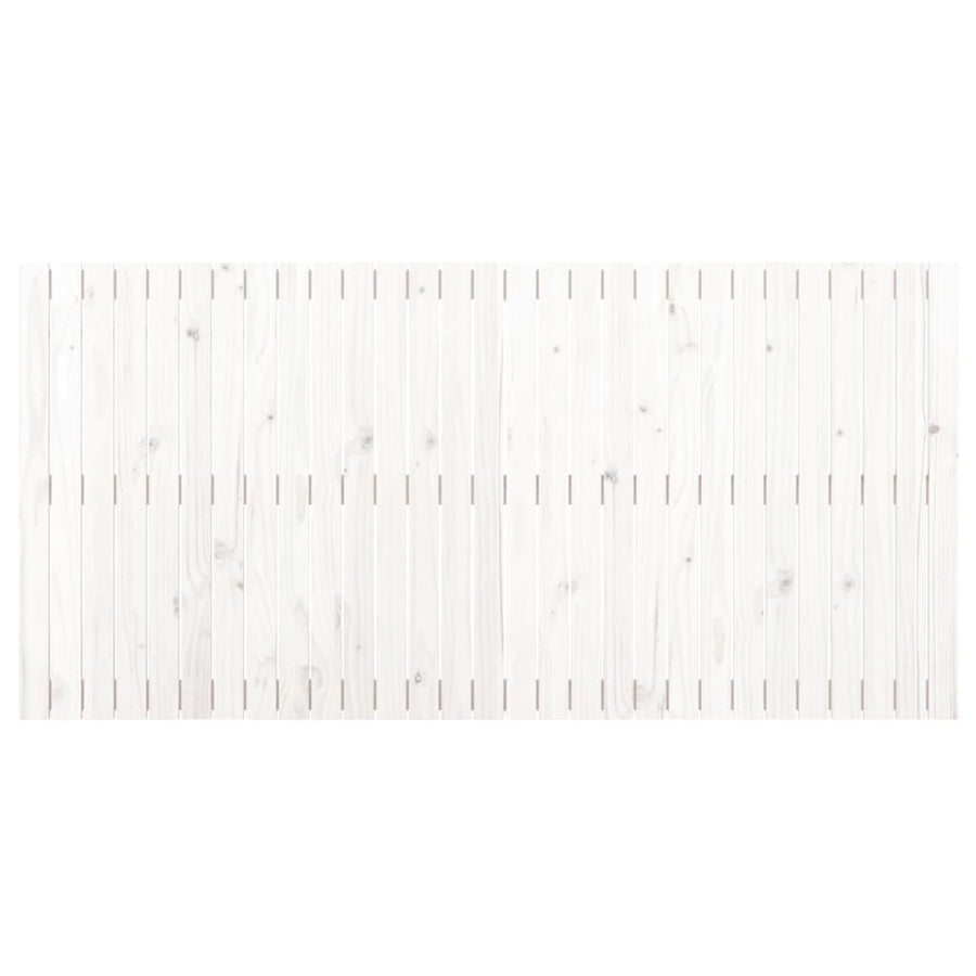 Wandhoofdbord 85X3X90 Cm Massief Grenenhout Wit 185 x 90 cm
