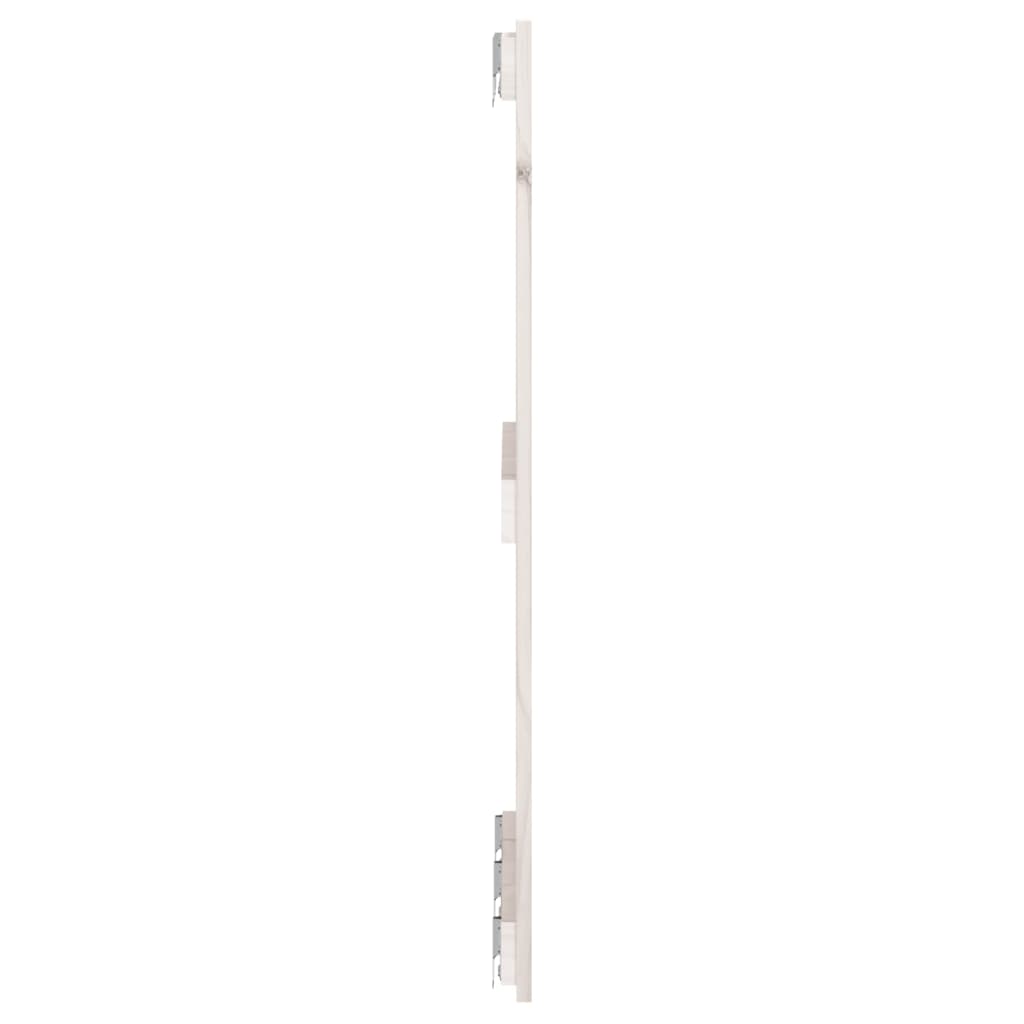 Wandhoofdbord 85X3X90 Cm Massief Grenenhout Wit 185 x 90 cm