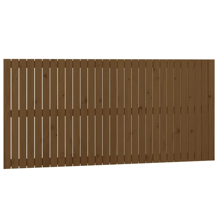 Wandhoofdbord 85X3X90 Cm Massief Grenenhout Honingbruin 185 x 90 cm