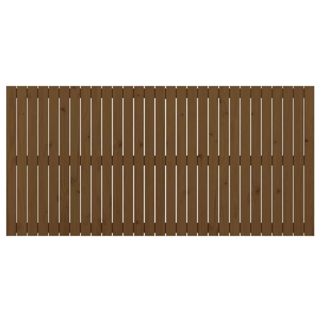 Wandhoofdbord 85X3X90 Cm Massief Grenenhout Honingbruin 185 x 90 cm