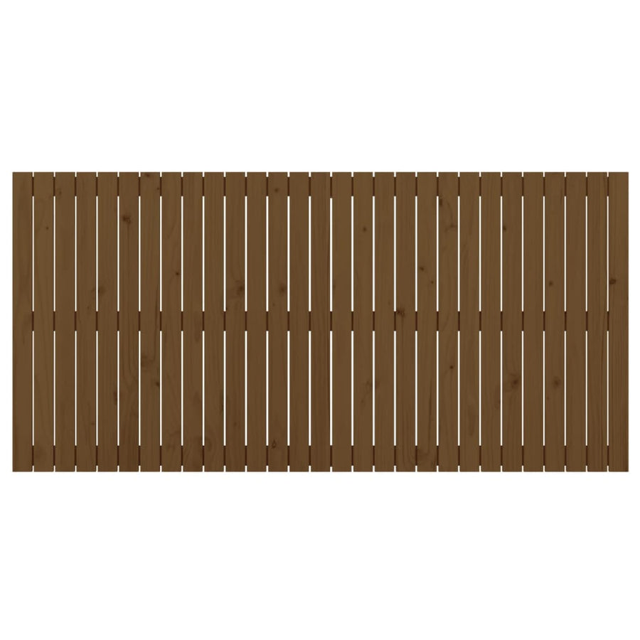 Wandhoofdbord 85X3X90 Cm Massief Grenenhout Honingbruin 185 x 90 cm