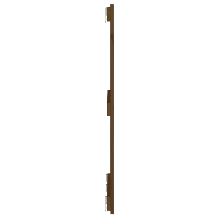Wandhoofdbord 85X3X90 Cm Massief Grenenhout Honingbruin 185 x 90 cm