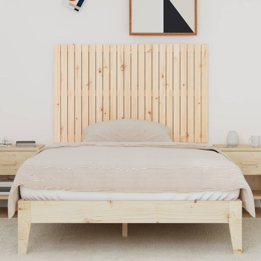 Wandhoofdbord 40X3X90 Cm Massief Grenenhout Naturel 140 x 90 cm