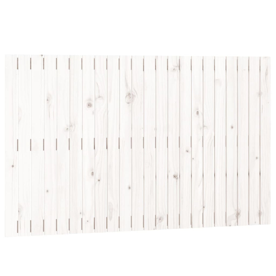 Wandhoofdbord 40X3X90 Cm Massief Grenenhout Wit 140 x 90 cm
