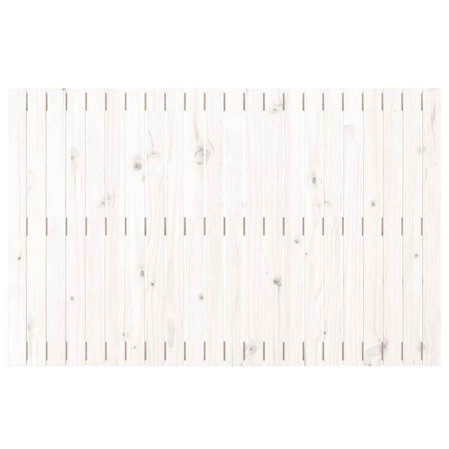 Wandhoofdbord 40X3X90 Cm Massief Grenenhout Wit 140 x 90 cm