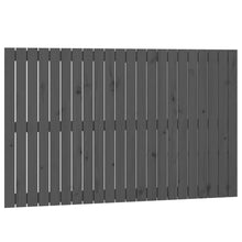 Wandhoofdbord 40X3X90 Cm Massief Grenenhout Grijs 140 x 90 cm