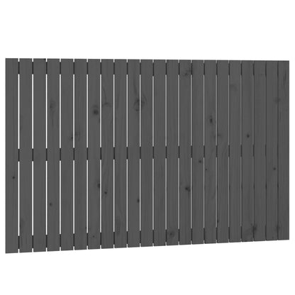 Wandhoofdbord 40X3X90 Cm Massief Grenenhout Grijs 140 x 90 cm