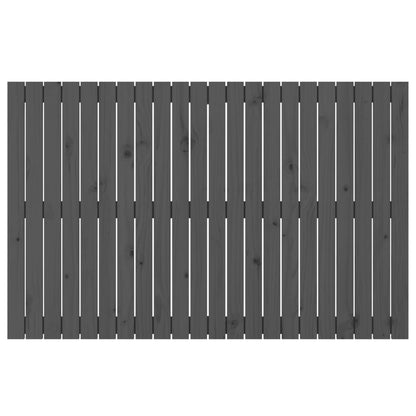 Wandhoofdbord 40X3X90 Cm Massief Grenenhout Grijs 140 x 90 cm