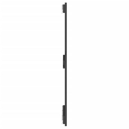 Wandhoofdbord 40X3X90 Cm Massief Grenenhout Grijs 140 x 90 cm