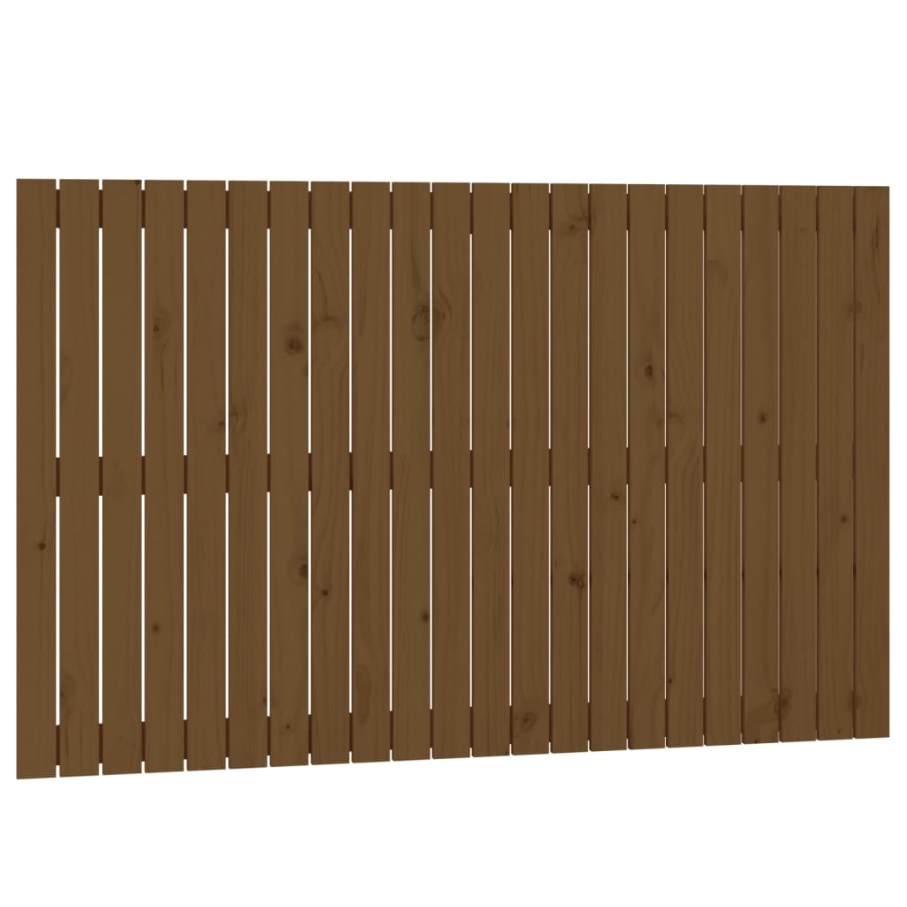 Wandhoofdbord 40X3X90 Cm Massief Grenenhout Honingbruin 140 x 90 cm