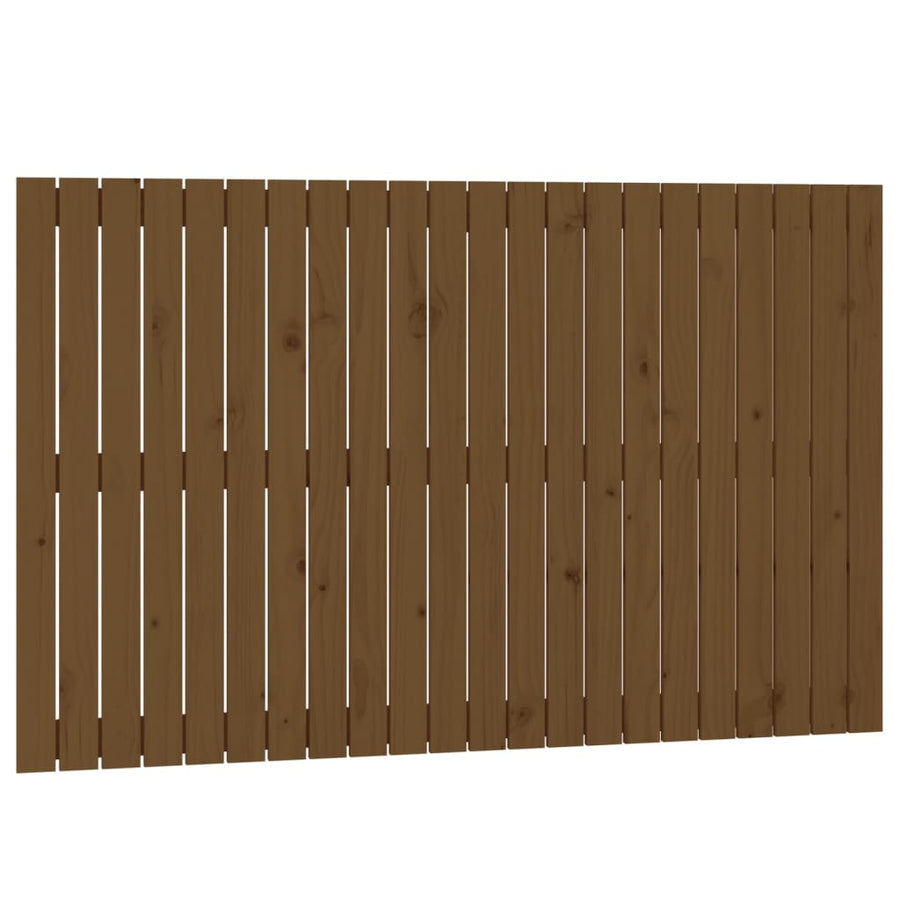 Wandhoofdbord 40X3X90 Cm Massief Grenenhout Honingbruin 140 x 90 cm