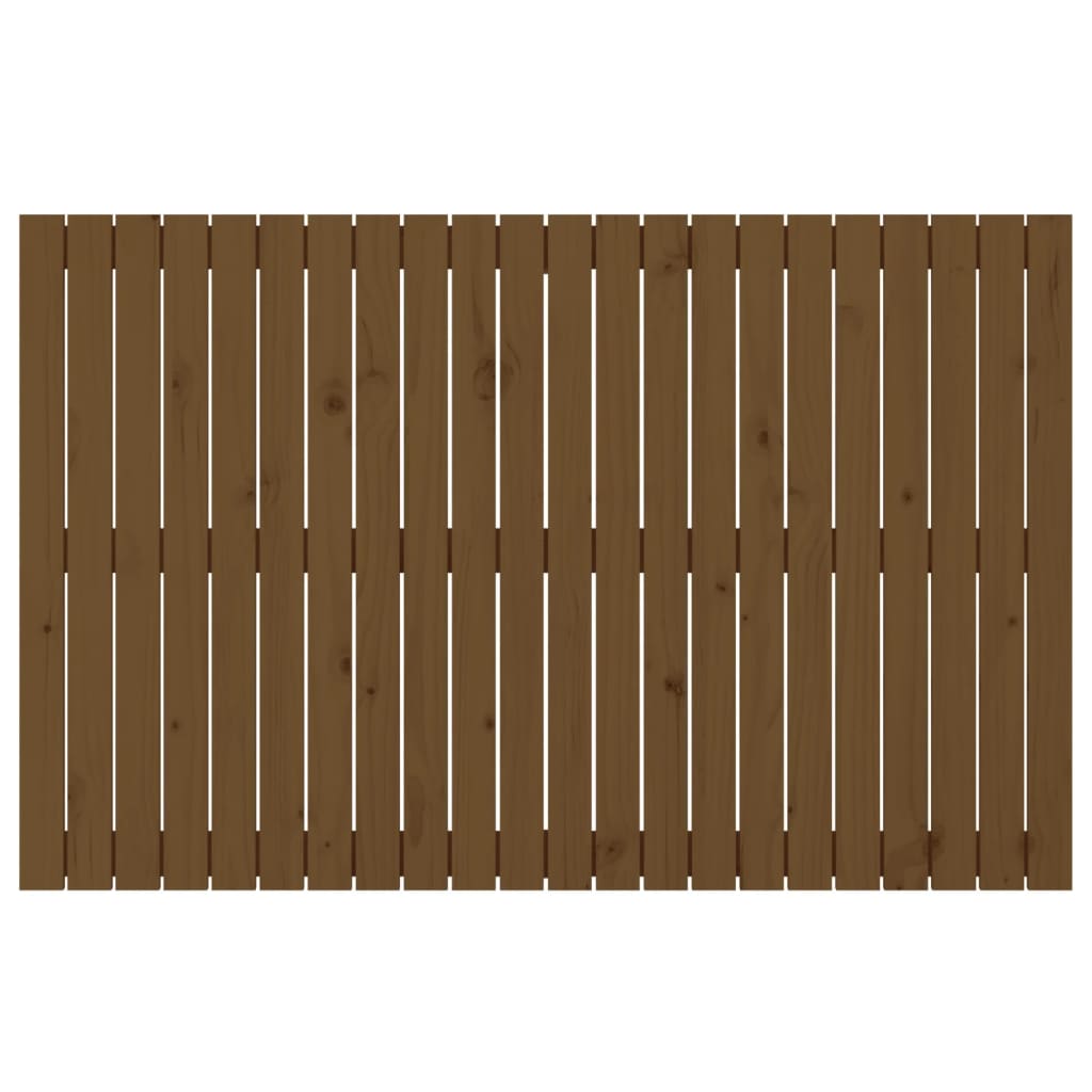 Wandhoofdbord 40X3X90 Cm Massief Grenenhout Honingbruin 140 x 90 cm