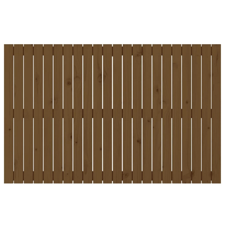 Wandhoofdbord 40X3X90 Cm Massief Grenenhout Honingbruin 140 x 90 cm