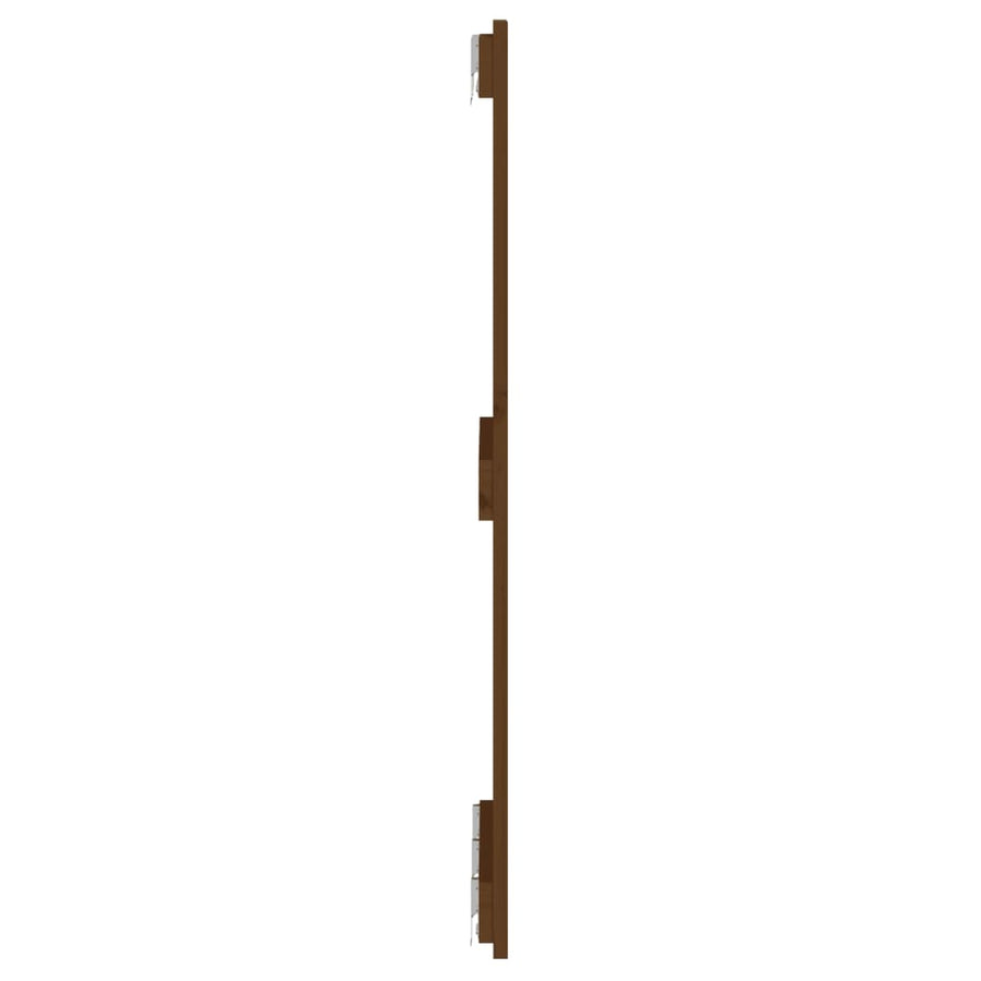 Wandhoofdbord 40X3X90 Cm Massief Grenenhout Honingbruin 140 x 90 cm