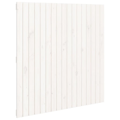 Wandhoofdbord 08X3X0 Cm Massief Grenenhout Wit 108 x 110 cm