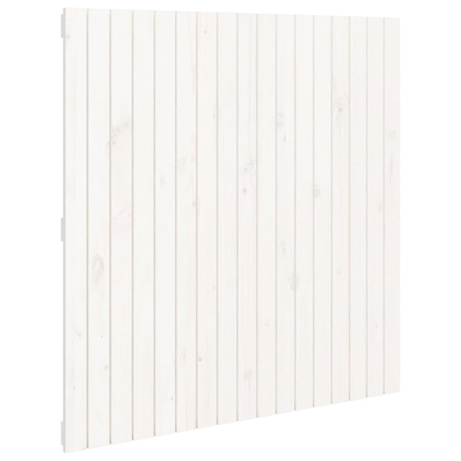 Wandhoofdbord 08X3X0 Cm Massief Grenenhout Wit 108 x 110 cm