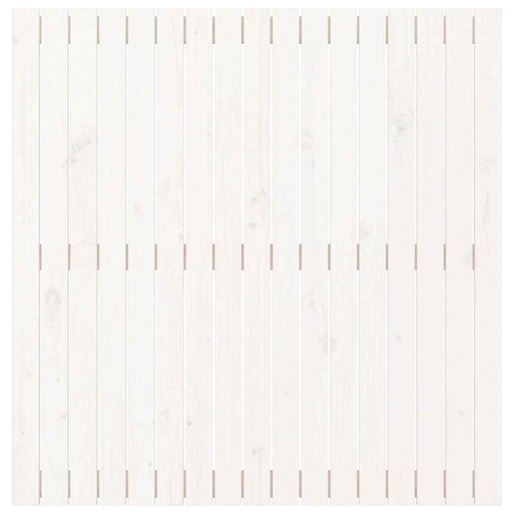 Wandhoofdbord 08X3X0 Cm Massief Grenenhout Wit 108 x 110 cm