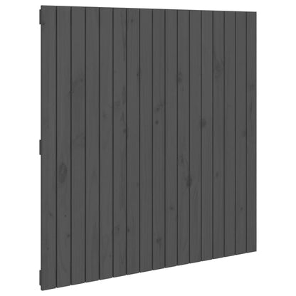 Wandhoofdbord 08X3X0 Cm Massief Grenenhout Grijs 108 x 110 cm