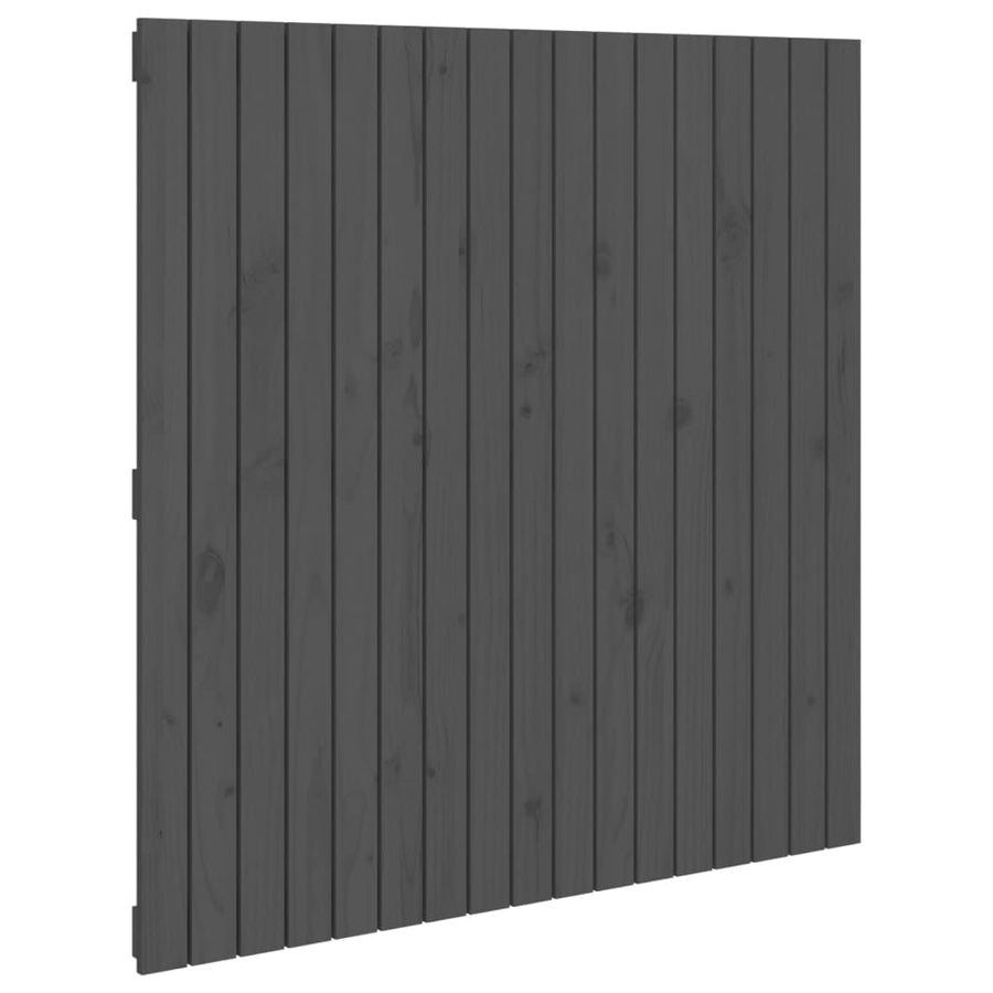 Wandhoofdbord 08X3X0 Cm Massief Grenenhout Grijs 108 x 110 cm