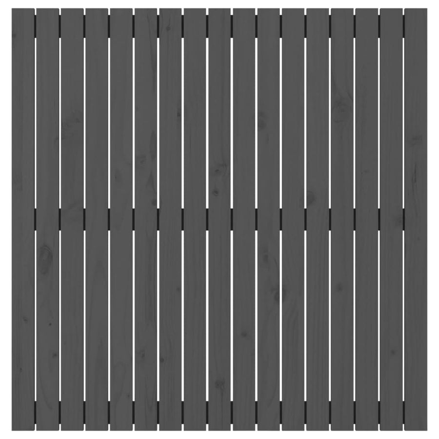 Wandhoofdbord 08X3X0 Cm Massief Grenenhout Grijs 108 x 110 cm