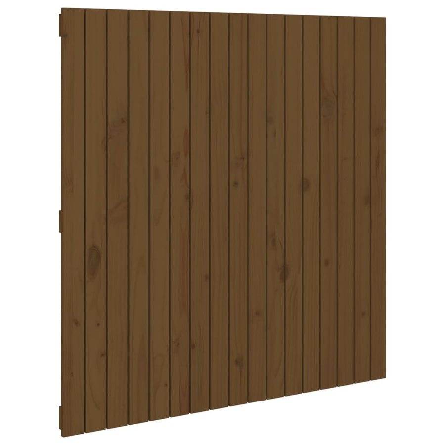 Wandhoofdbord 08X3X0 Cm Massief Grenenhout Honingbruin 108 x 110 cm