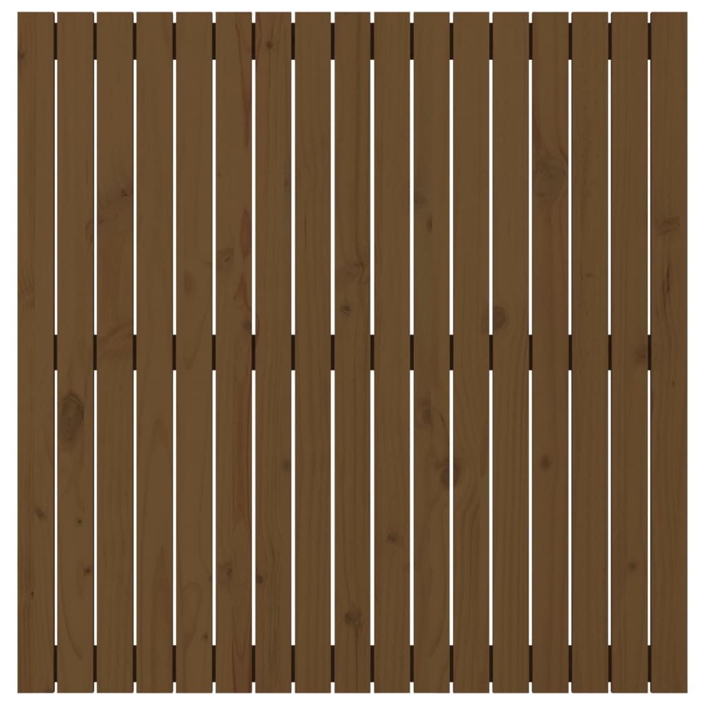 Wandhoofdbord 08X3X0 Cm Massief Grenenhout Honingbruin 108 x 110 cm