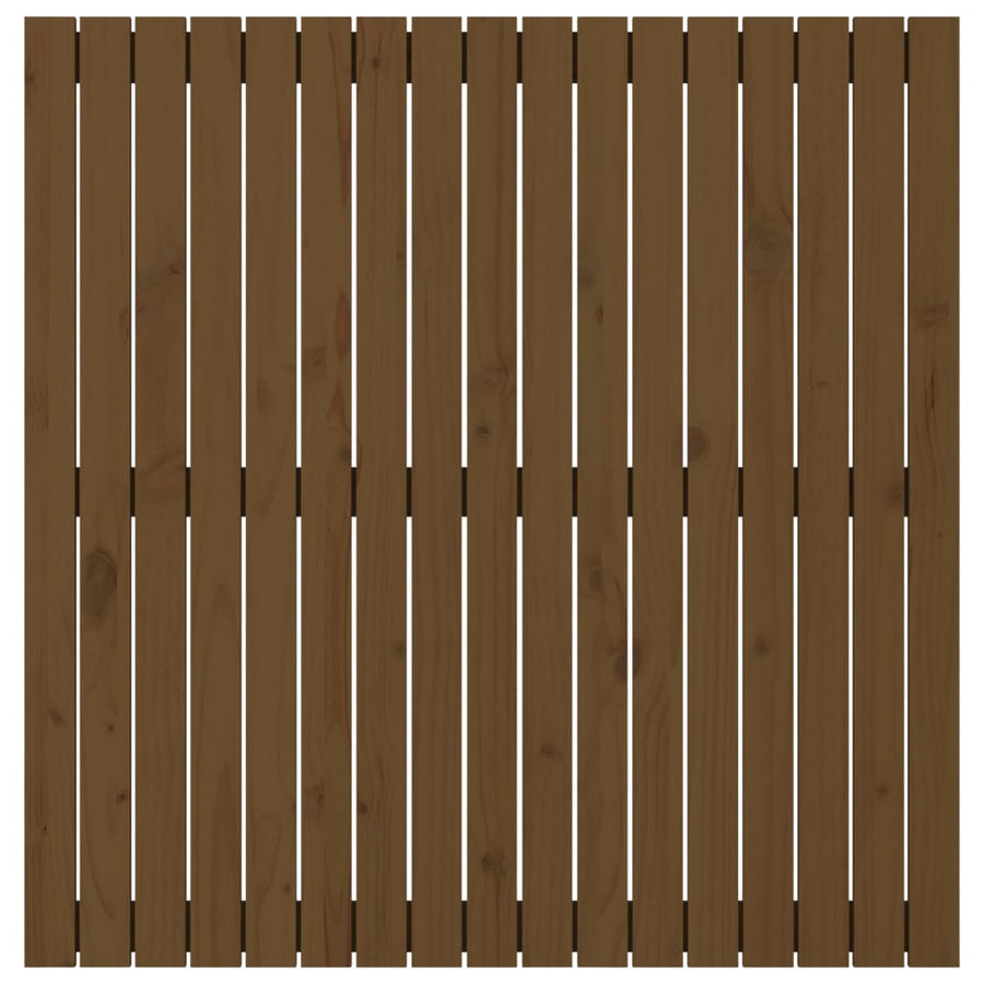 Wandhoofdbord 08X3X0 Cm Massief Grenenhout Honingbruin 108 x 110 cm