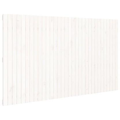 Hoofdbord Wandmontage 204X3X0 Cm Massief Grenenhout Wit 204 x 110 cm