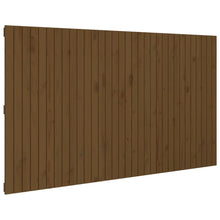 Hoofdbord Wandmontage 204X3X0 Cm Grenenhout Honingbruin 204 x 110 cm