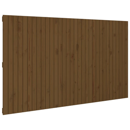 Hoofdbord Wandmontage 204X3X0 Cm Grenenhout Honingbruin 204 x 110 cm