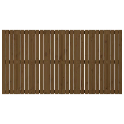 Hoofdbord Wandmontage 204X3X0 Cm Grenenhout Honingbruin 204 x 110 cm