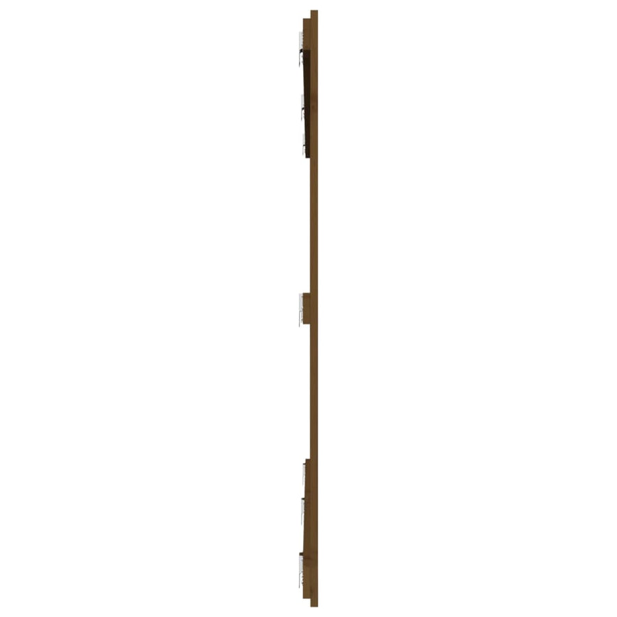 Hoofdbord Wandmontage 204X3X0 Cm Grenenhout Honingbruin 204 x 110 cm
