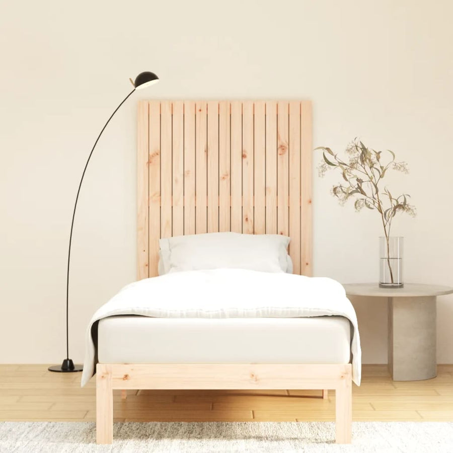 Wandhoofdbord 95,5X3X0 Cm Massief Grenenhout Naturel 95.5 x 110 cm