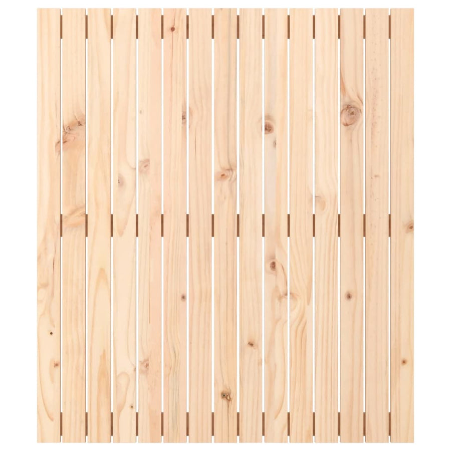 Wandhoofdbord 95,5X3X0 Cm Massief Grenenhout Naturel 95.5 x 110 cm