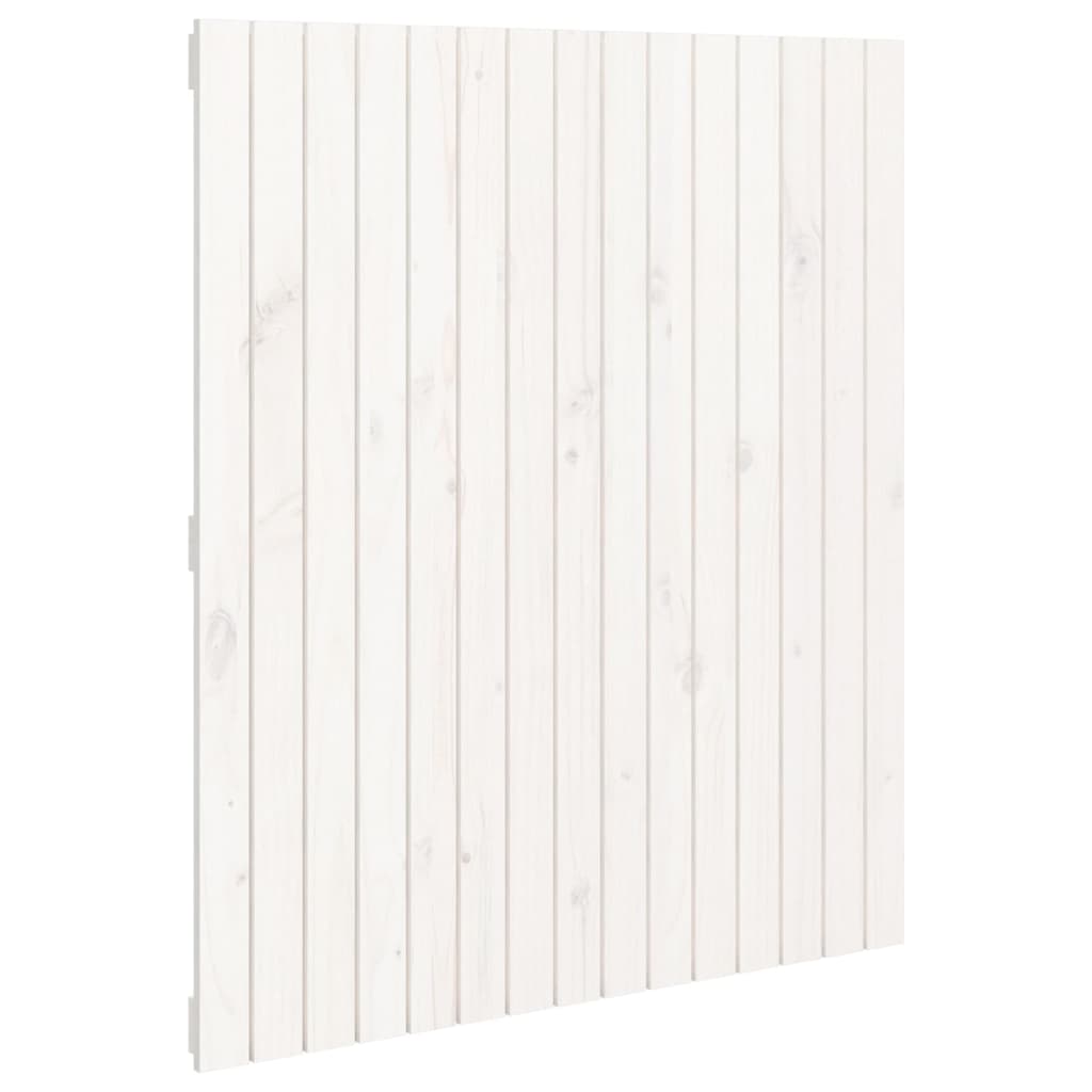 Wandhoofdbord 95,5X3X0 Cm Massief Grenenhout Wit 95.5 x 110 cm