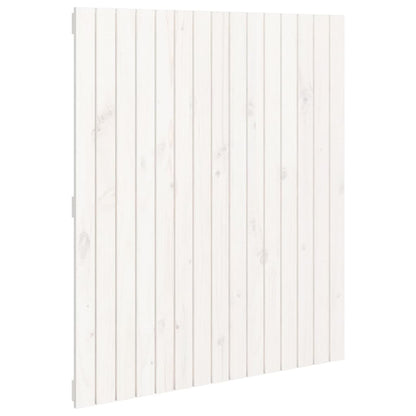 Wandhoofdbord 95,5X3X0 Cm Massief Grenenhout Wit 95.5 x 110 cm