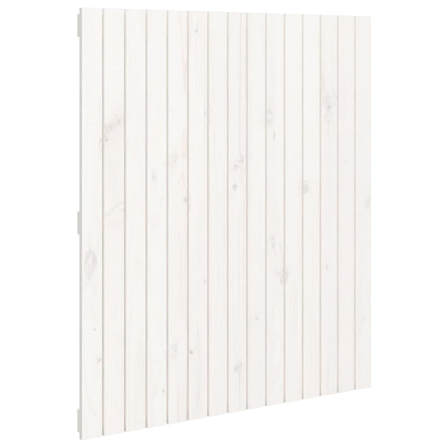 Wandhoofdbord 95,5X3X0 Cm Massief Grenenhout Wit 95.5 x 110 cm